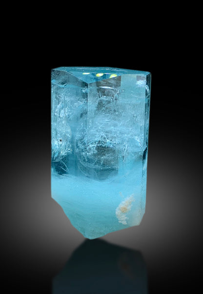 Diamond Cut Terminations Transparent Sky Blue Color Aquamarine Crystal from Shigar valley Skardu Pakistan - 75 gram