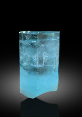 Diamond Cut Terminations Transparent Sky Blue Color Aquamarine Crystal from Shigar valley Skardu Pakistan - 75 gram