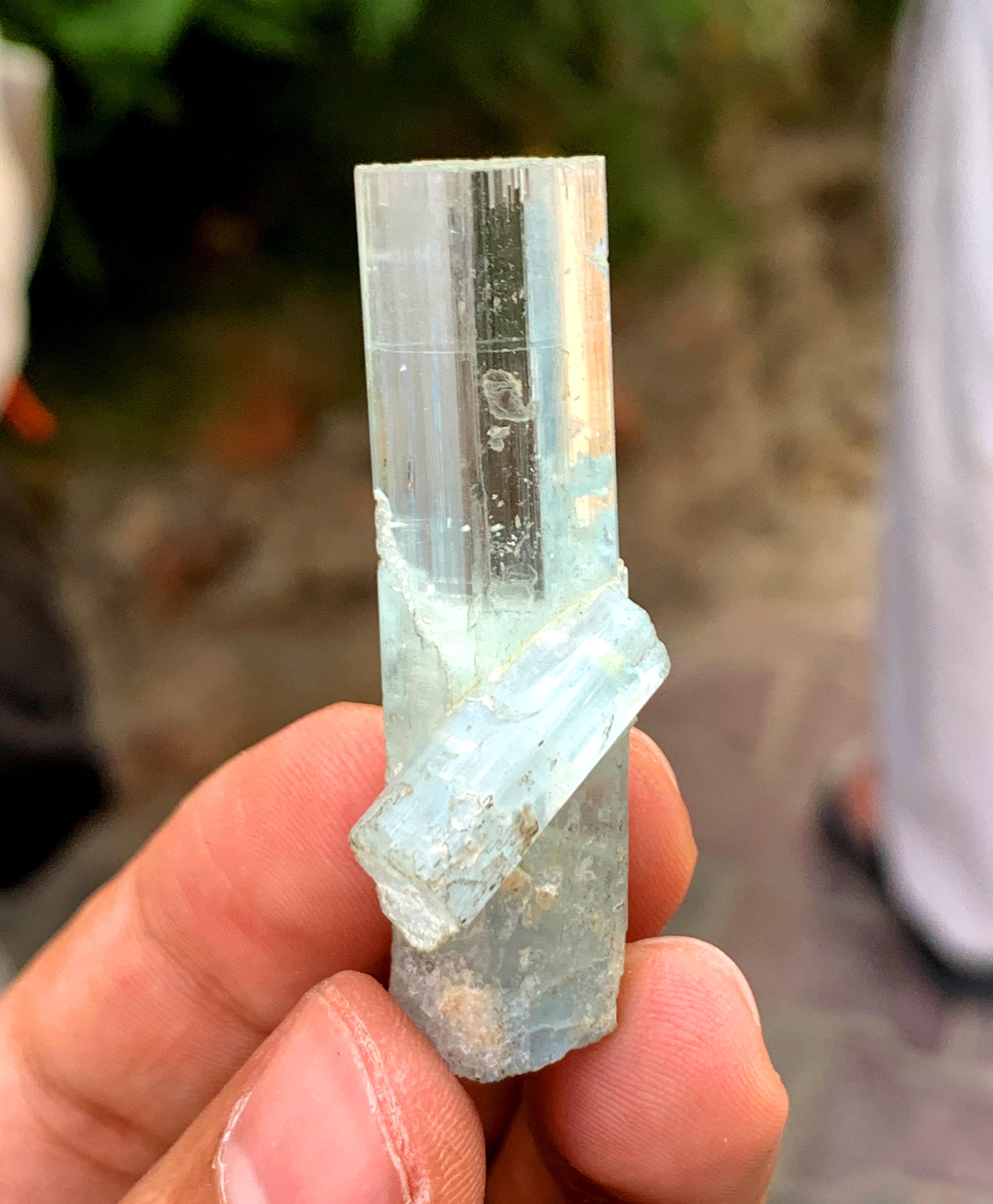 Transparent Blue Aquamarine Crystal from Shigar valley Pakistan - 14 gram