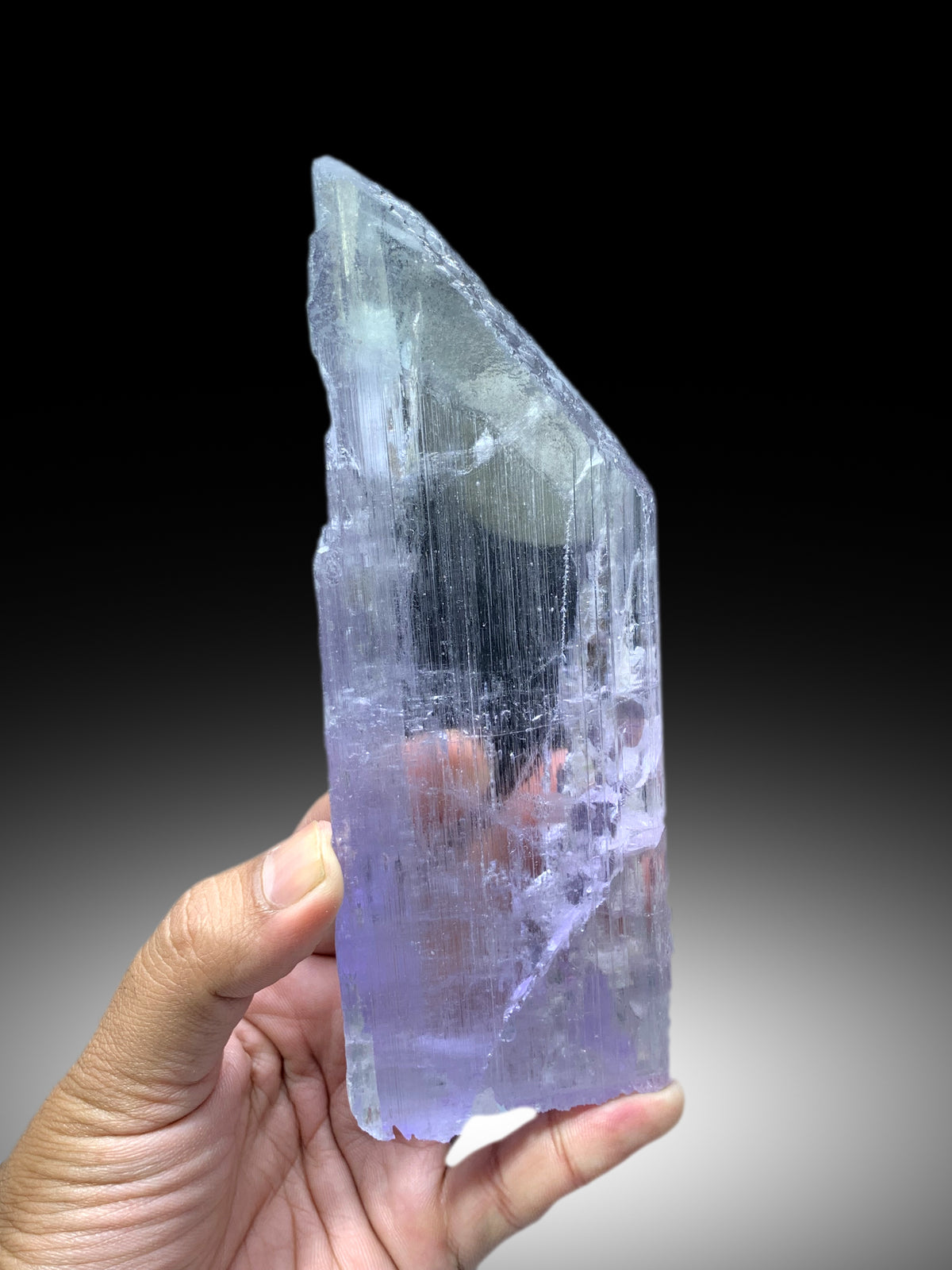 Transparent Pink Color Kunzite Crystal from Nuristan Afghanistan - 428 gram