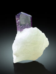 Purple Color Scapolite Crystal on Marble from Afghanistan - 16 gram