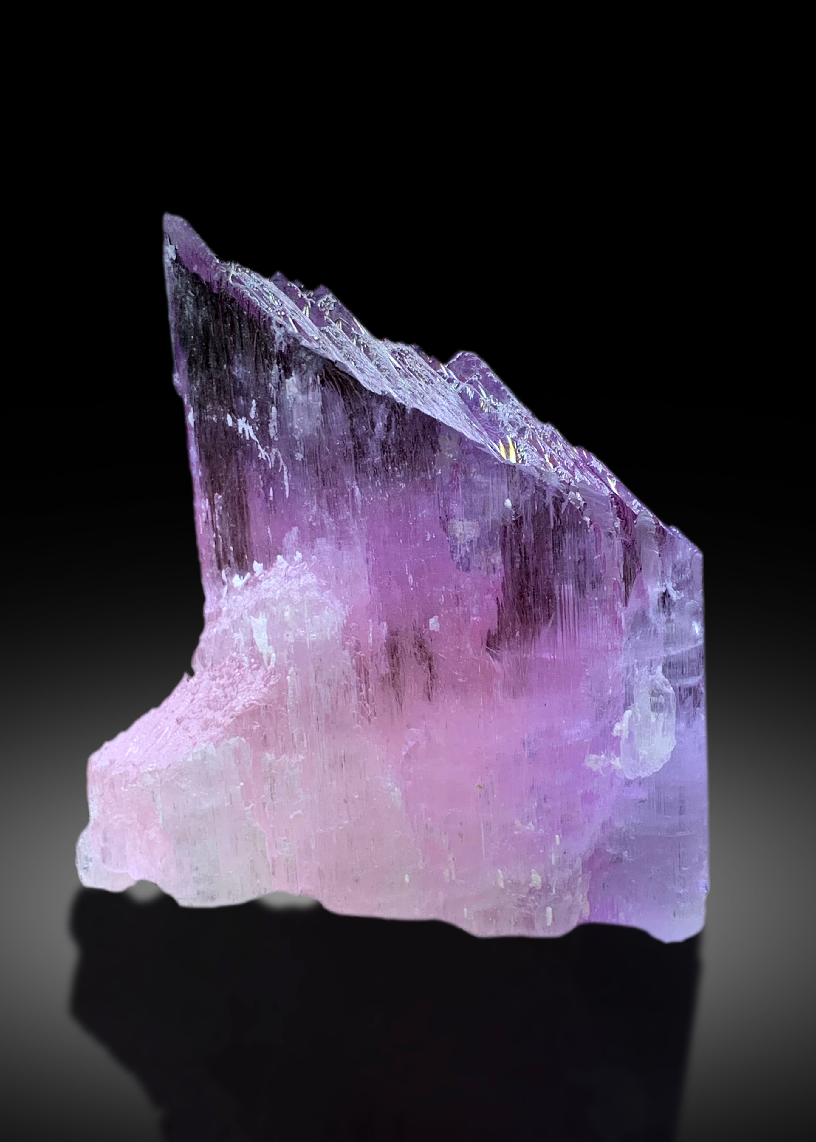 Natural Pink Color Kunzite with Complex Mountain Shape Terminations, Kunzite Specimen, Raw Mineral, Kunzite Gemstone - 163 gram