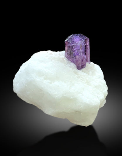 Purple Color Scapolite Crystal on Marble Matrix from Badakhshan Afghanistan - 35 gram
