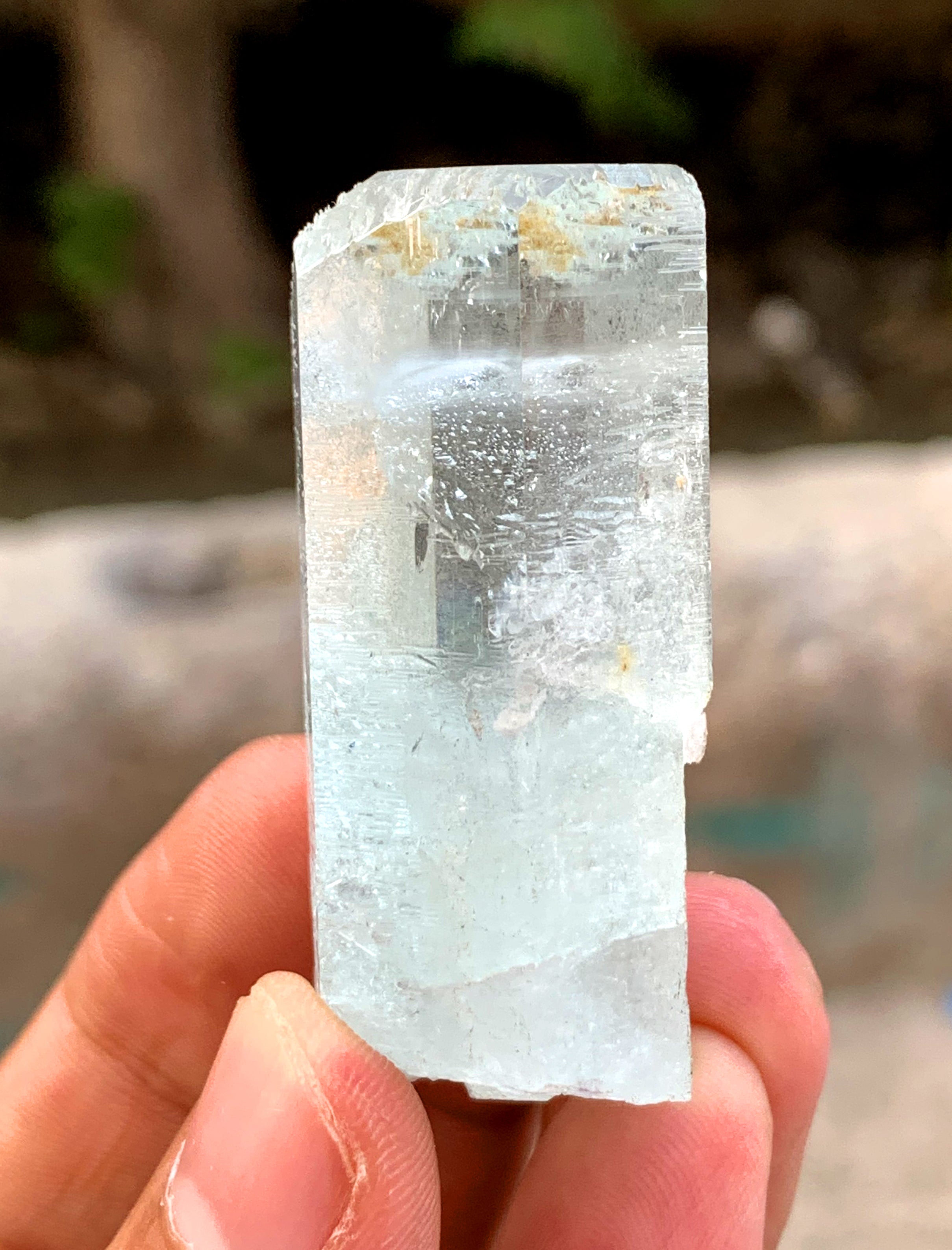 Terminated Blue Aquamarine Crystal from Pakistan - 43 gram