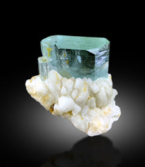 Transparent Blue Aquamarine with Albite, Aquamarine Crystals, Shigar Aquamarine, Raw Mineral, Aquamarine Specimen - 43 gram