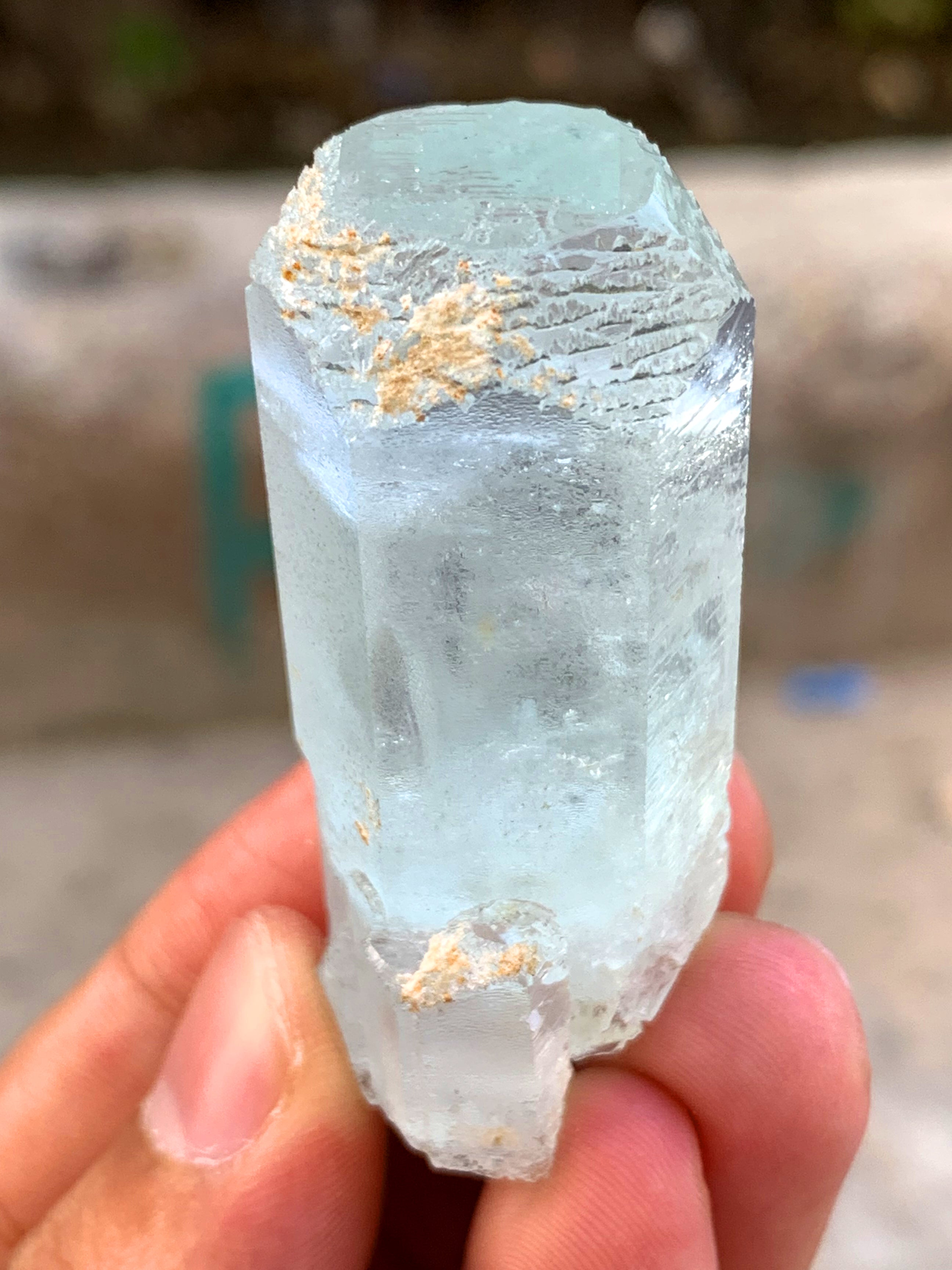 Terminated Blue Aquamarine Crystal from Pakistan - 43 gram