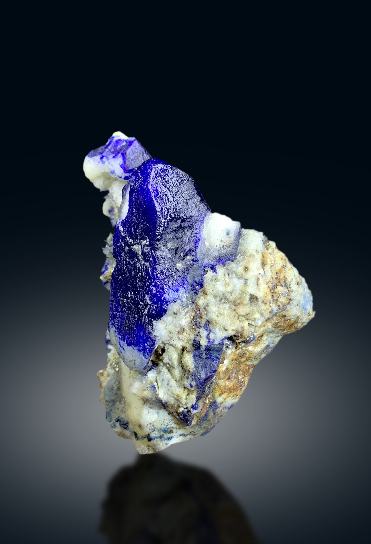 Rare Blue Afghanite with Winchite on Matrix from Afghanistan - 337 gram