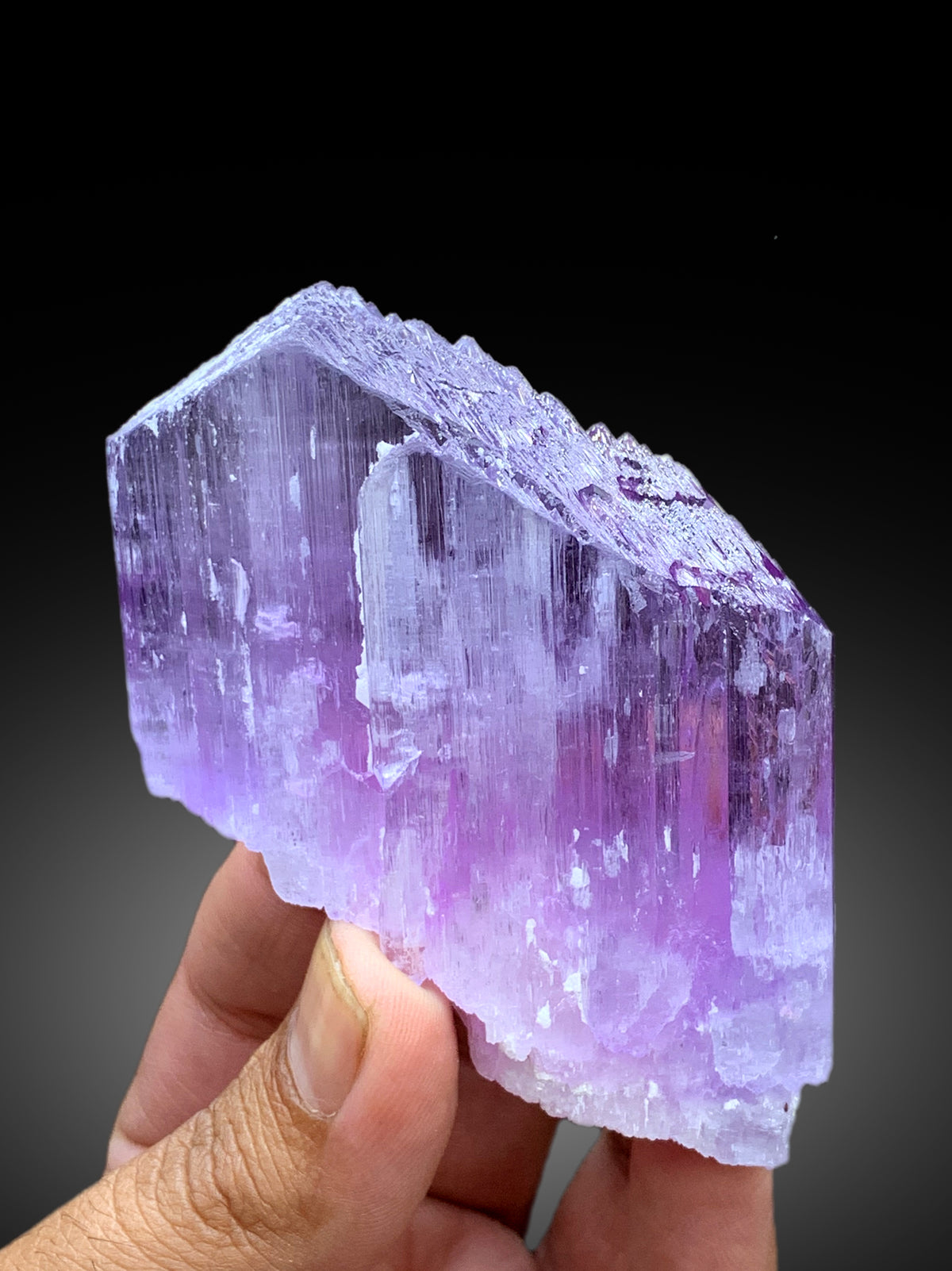 Natural Purple Pink Color Kunzite Crystal from Afghanistan - 202 gram