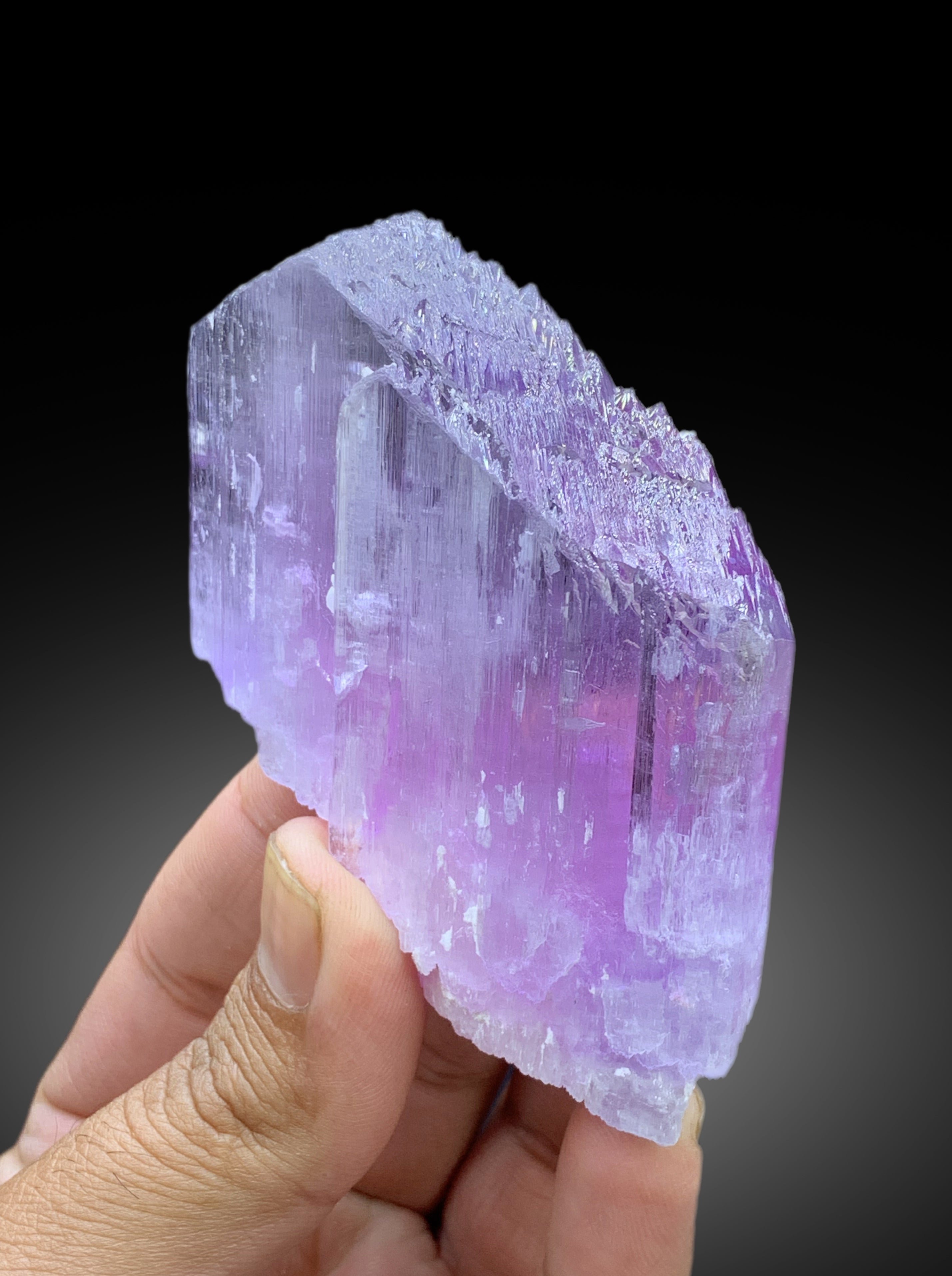 Natural Purple Pink Color Kunzite Crystal from Afghanistan - 202 gram