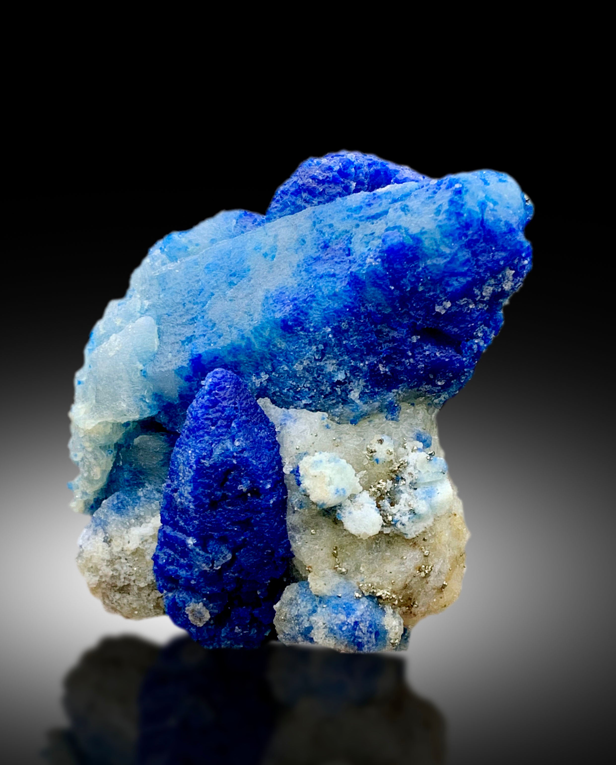 Ink Blue Rare Afghanite Specimen from Badakhshan Afghanistan - 220 gram