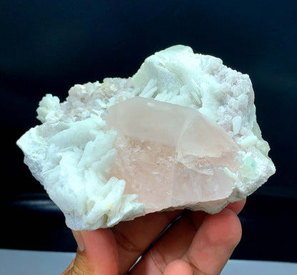 Pink Morganite on Albite Lepidolite and Feldspar from Afghanistan - 674 gram