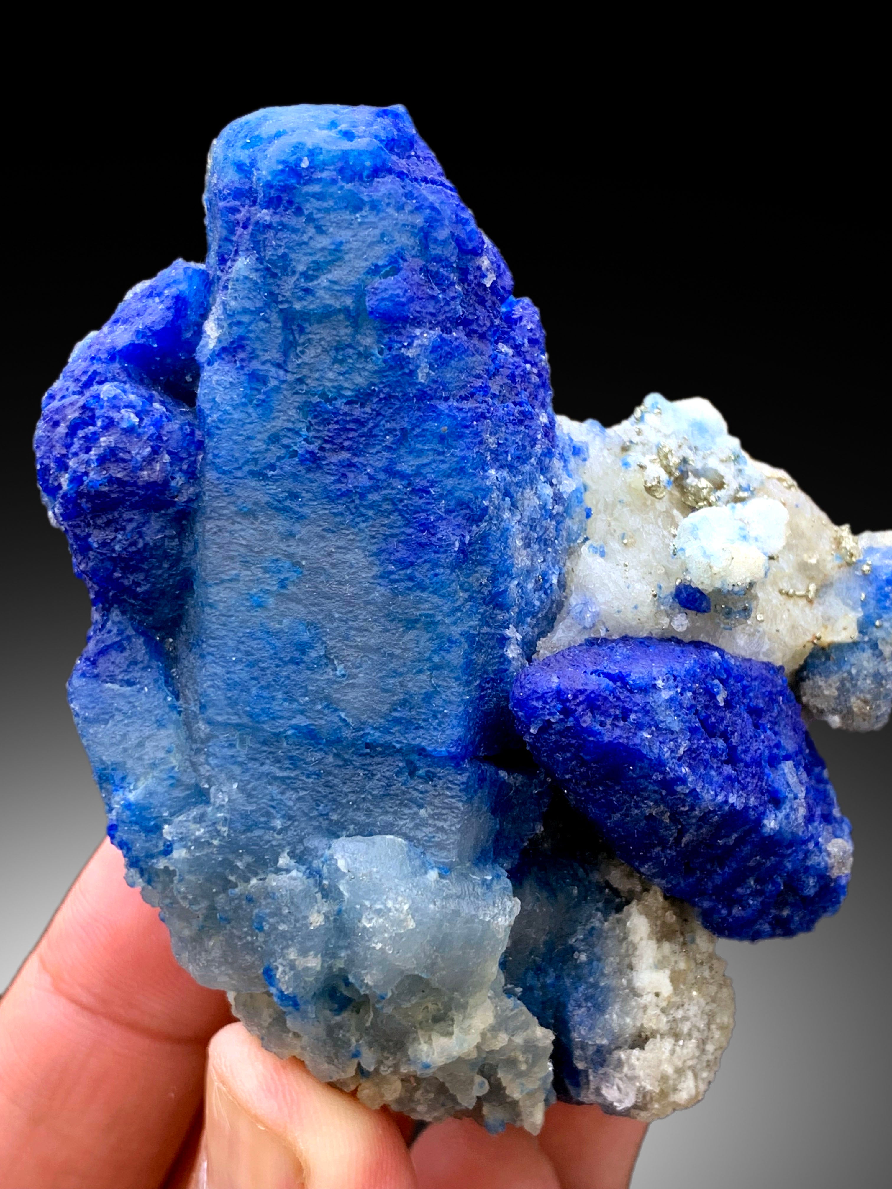 Ink Blue Rare Afghanite Specimen from Badakhshan Afghanistan - 220 gram