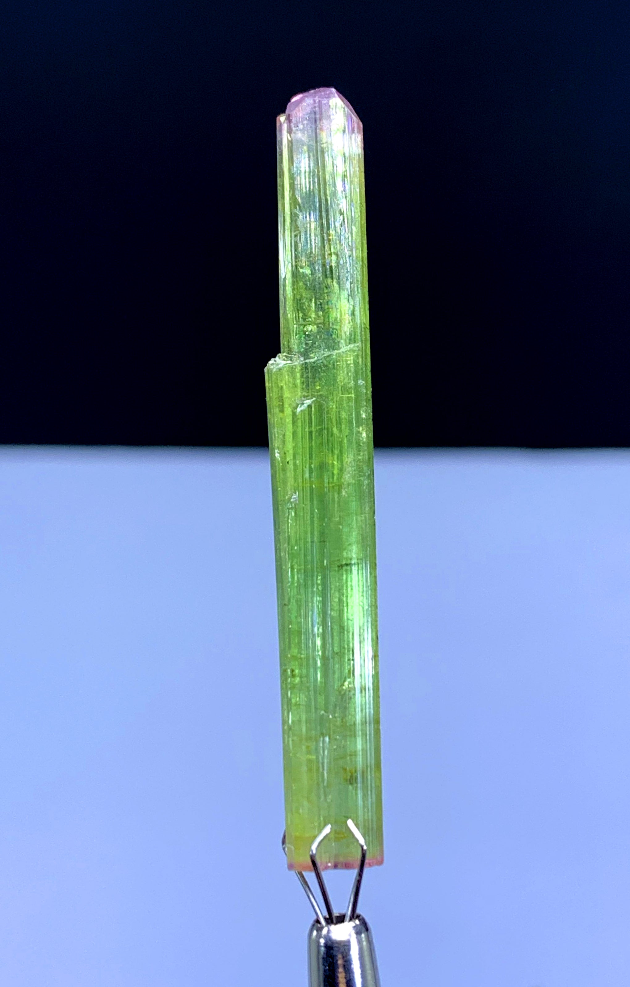 Natural Bicolor Lipstick Tourmaline Crystal from Paprok Afghanistan - 20.95 carat