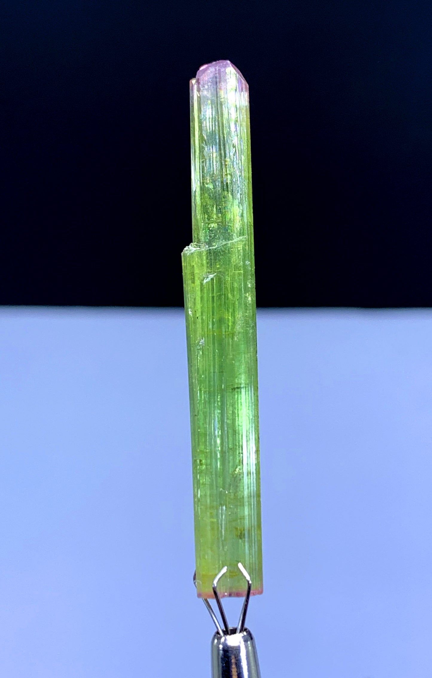 Natural Bicolor Lipstick Tourmaline Crystal from Paprok Afghanistan - 20.95 carat