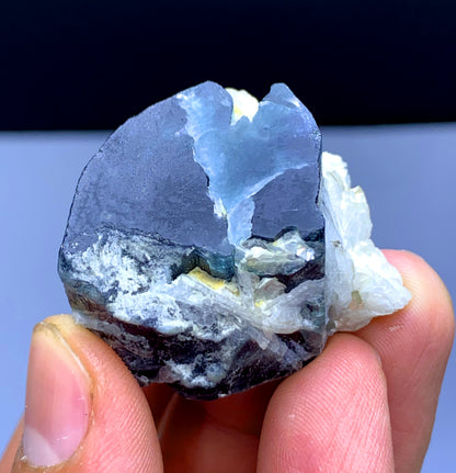 Blue Cap Tourmaline on Albite from Afghanistan - 218.70 carat