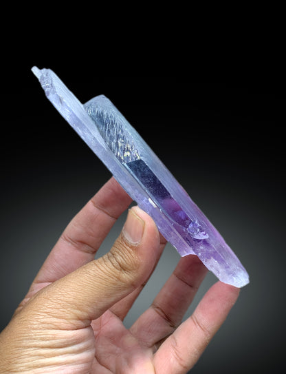 Double Terminated Purple Pink Kunzite Crystal from Nuristan Afghanistan - 299 gram