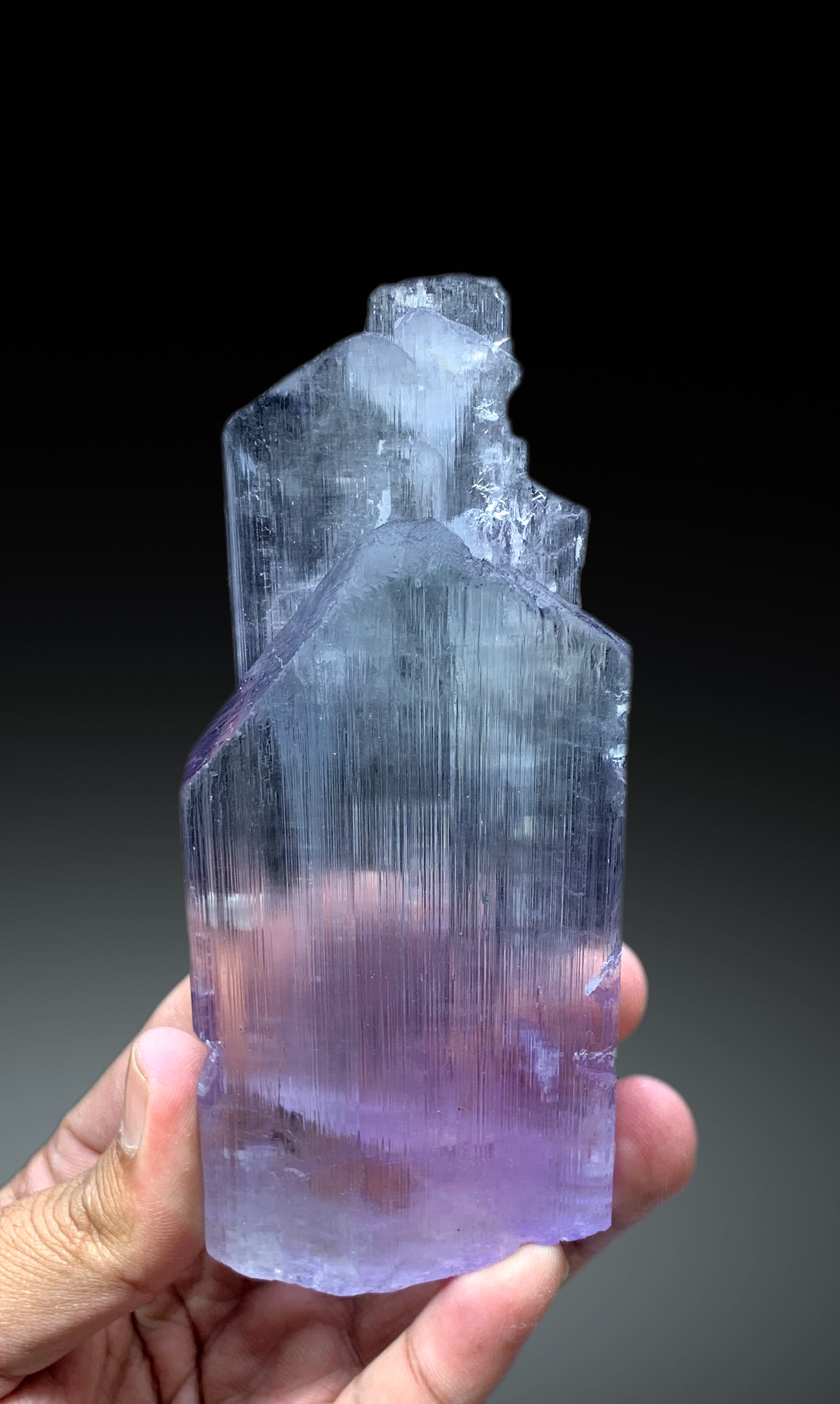 Double Terminated Purple Pink Kunzite Crystal from Nuristan Afghanistan - 299 gram