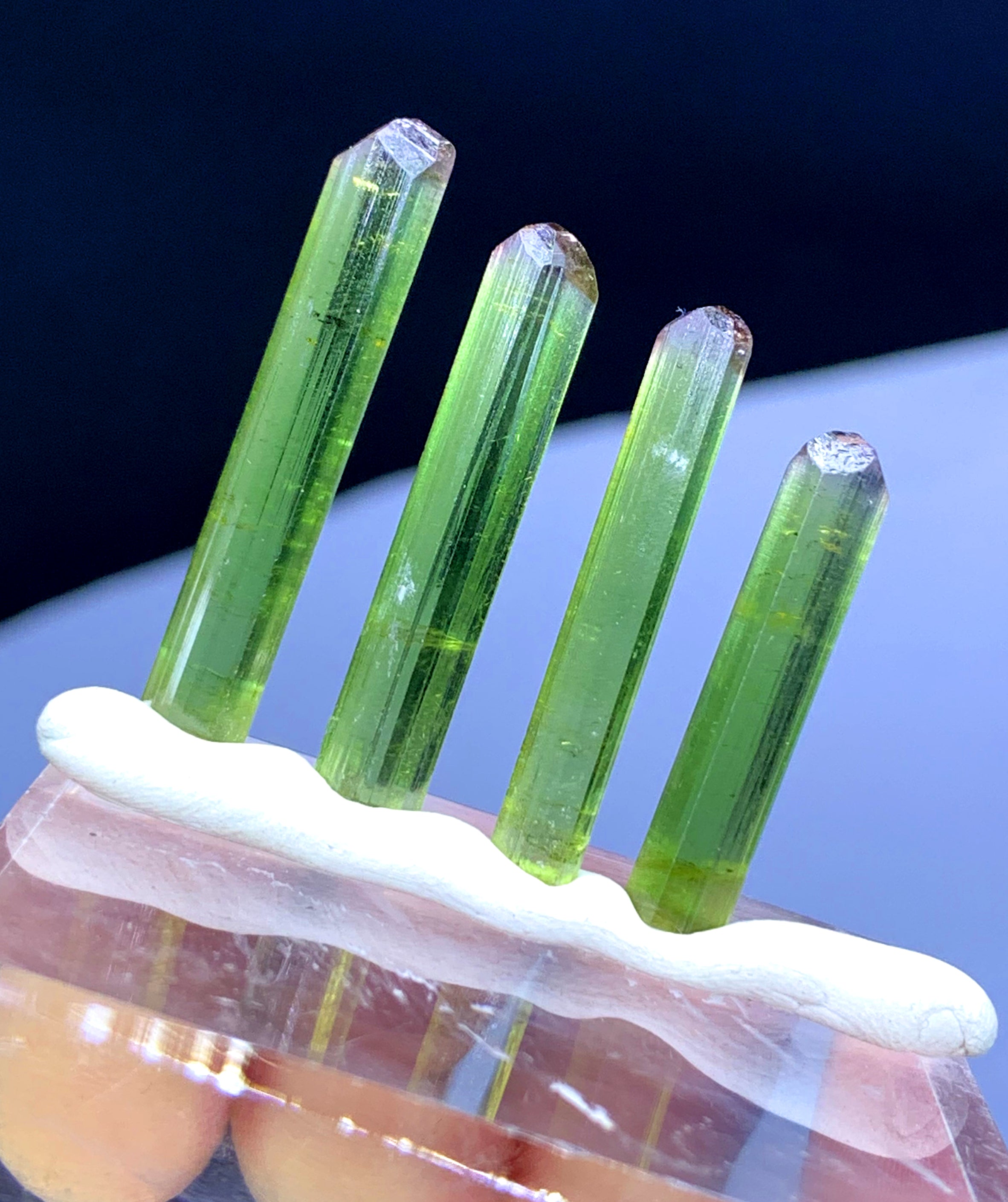 Bicolor Lipstick Tourmaline Crystals lot from Paprok Afghanistan - 33.45 carat