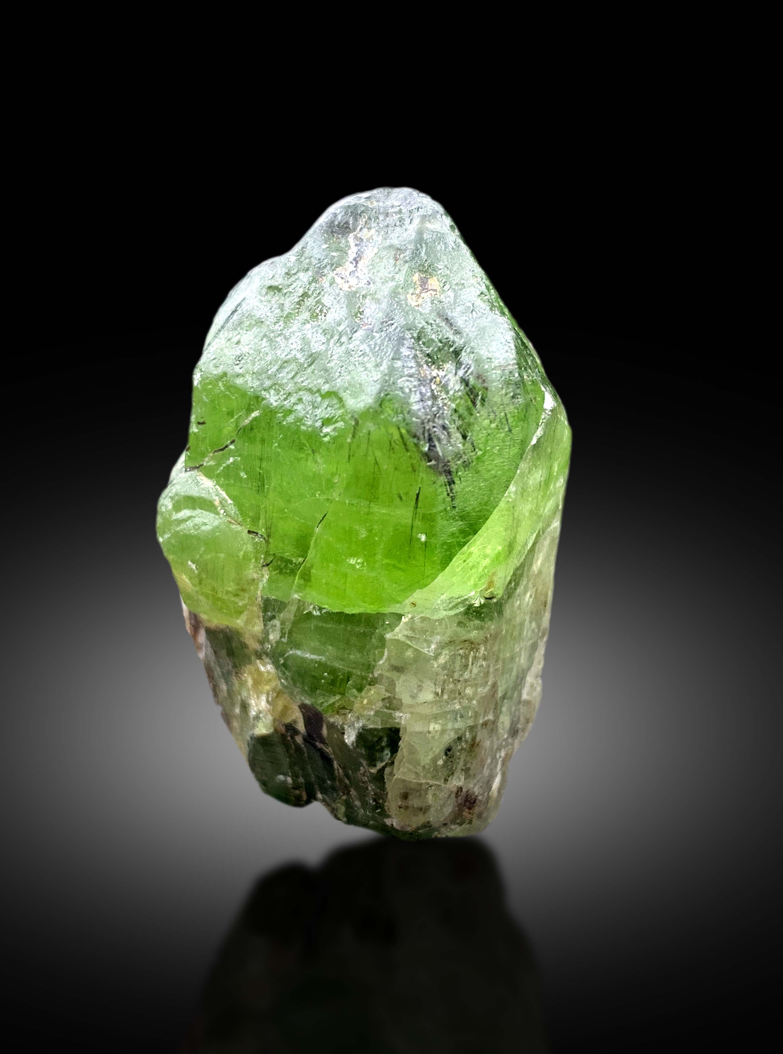 Lush Green Peridot Crystal from Supat valley Pakistan - 61 gram