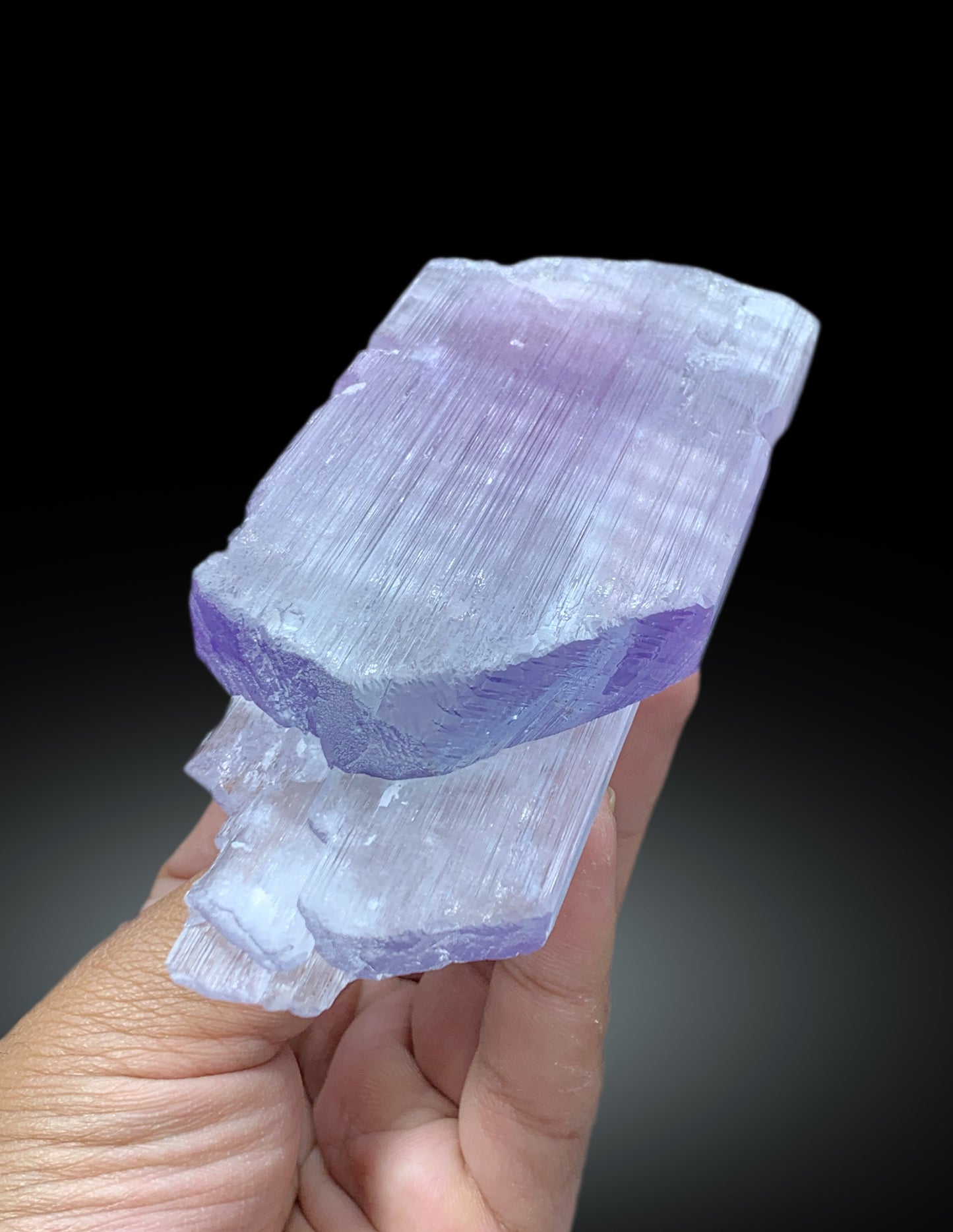 Double Terminated Purple Pink Kunzite Crystal from Nuristan Afghanistan - 299 gram