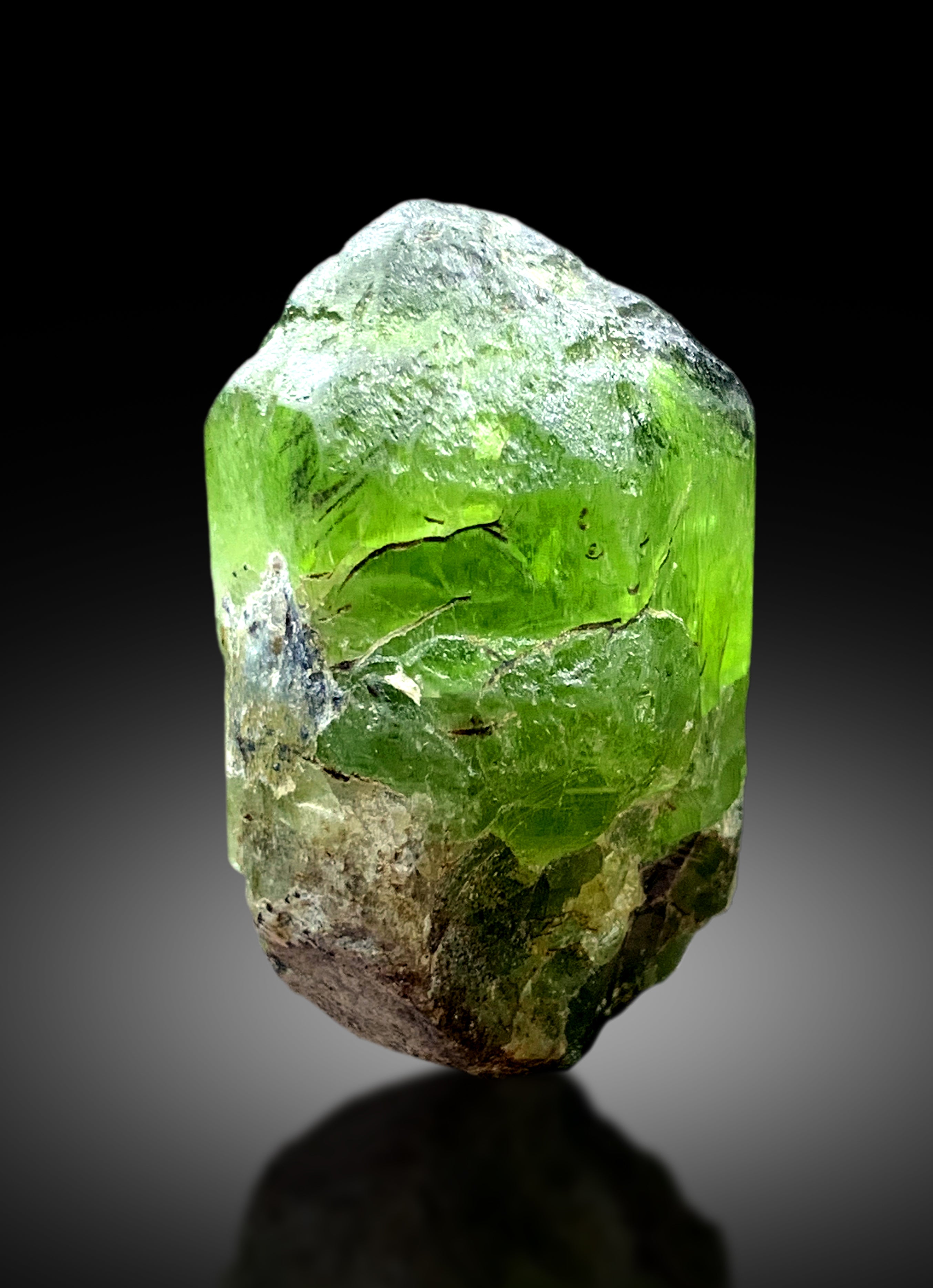 Lush Green Peridot Crystal from Supat valley Pakistan - 61 gram