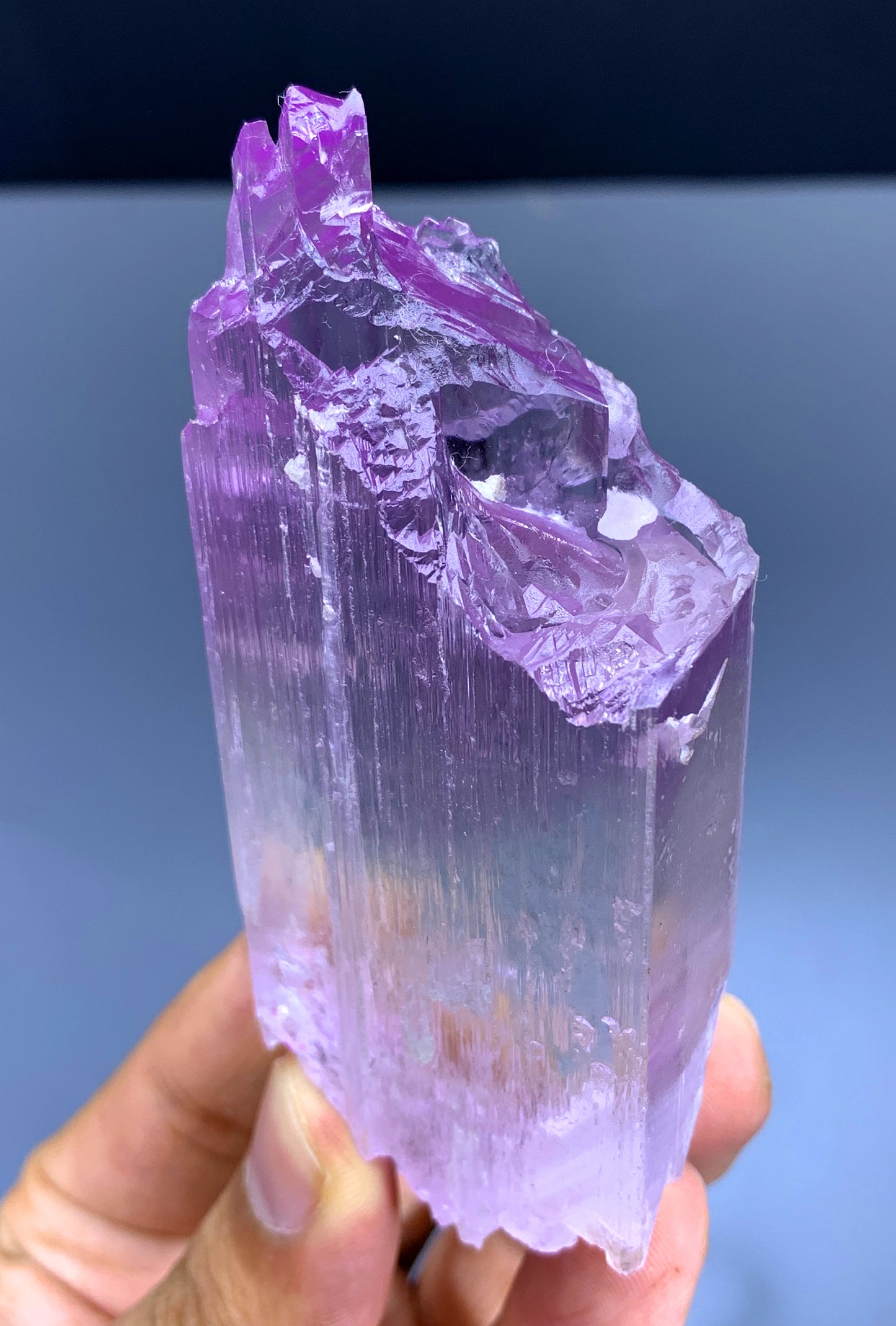 Bicolor Kunzite with Spike Terminations from Afghanistan - 165 gram