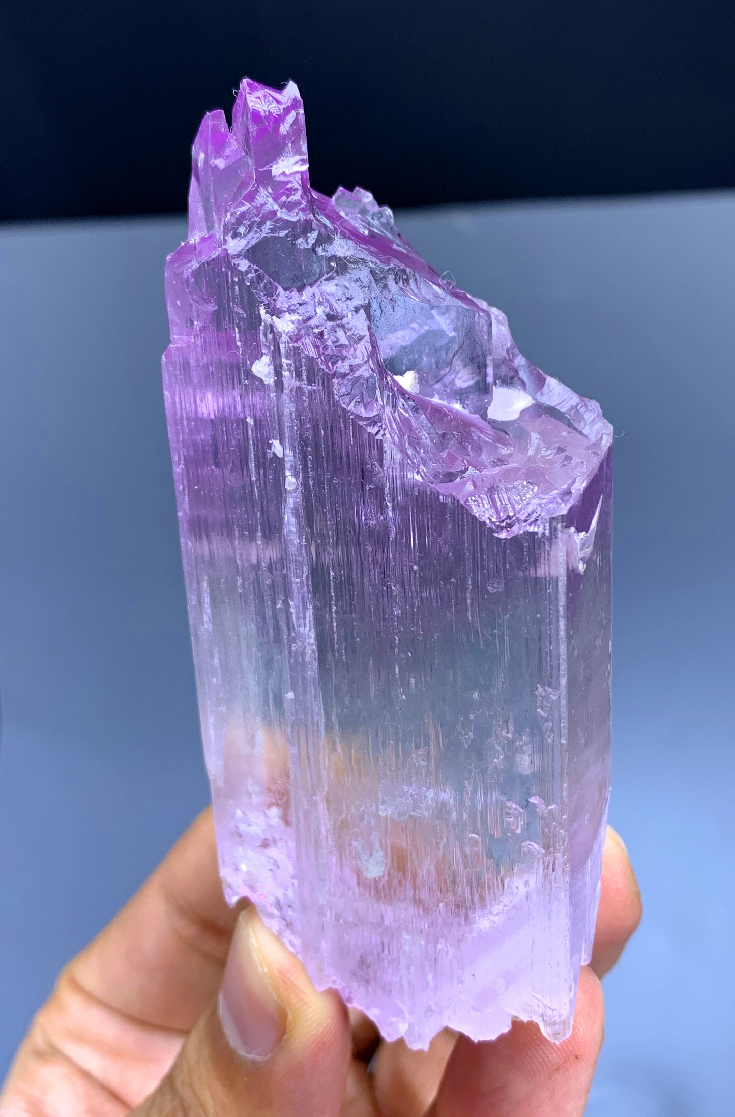 Bicolor Kunzite with Spike Terminations from Afghanistan - 165 gram