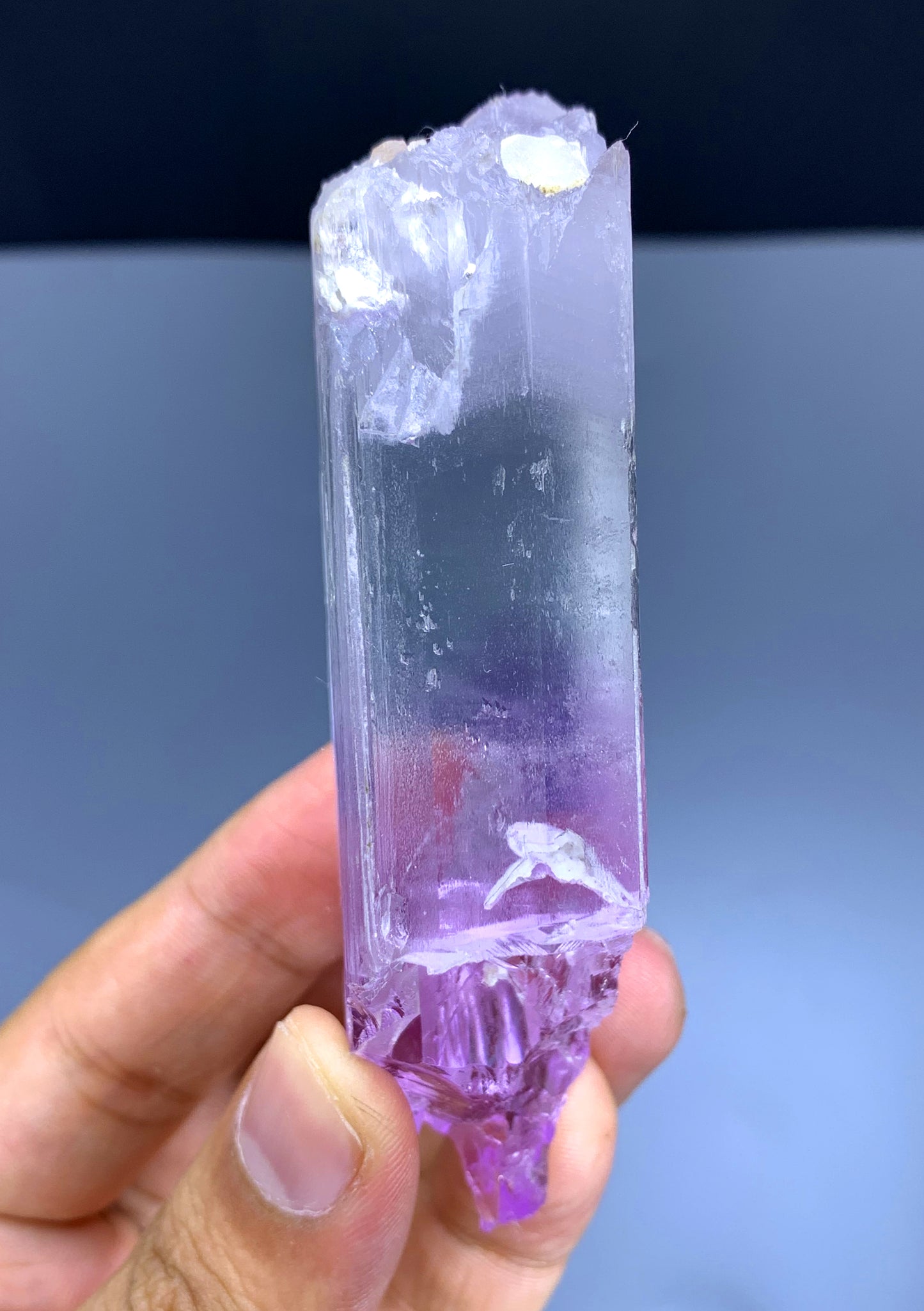 Bicolor Kunzite with Spike Terminations from Afghanistan - 165 gram