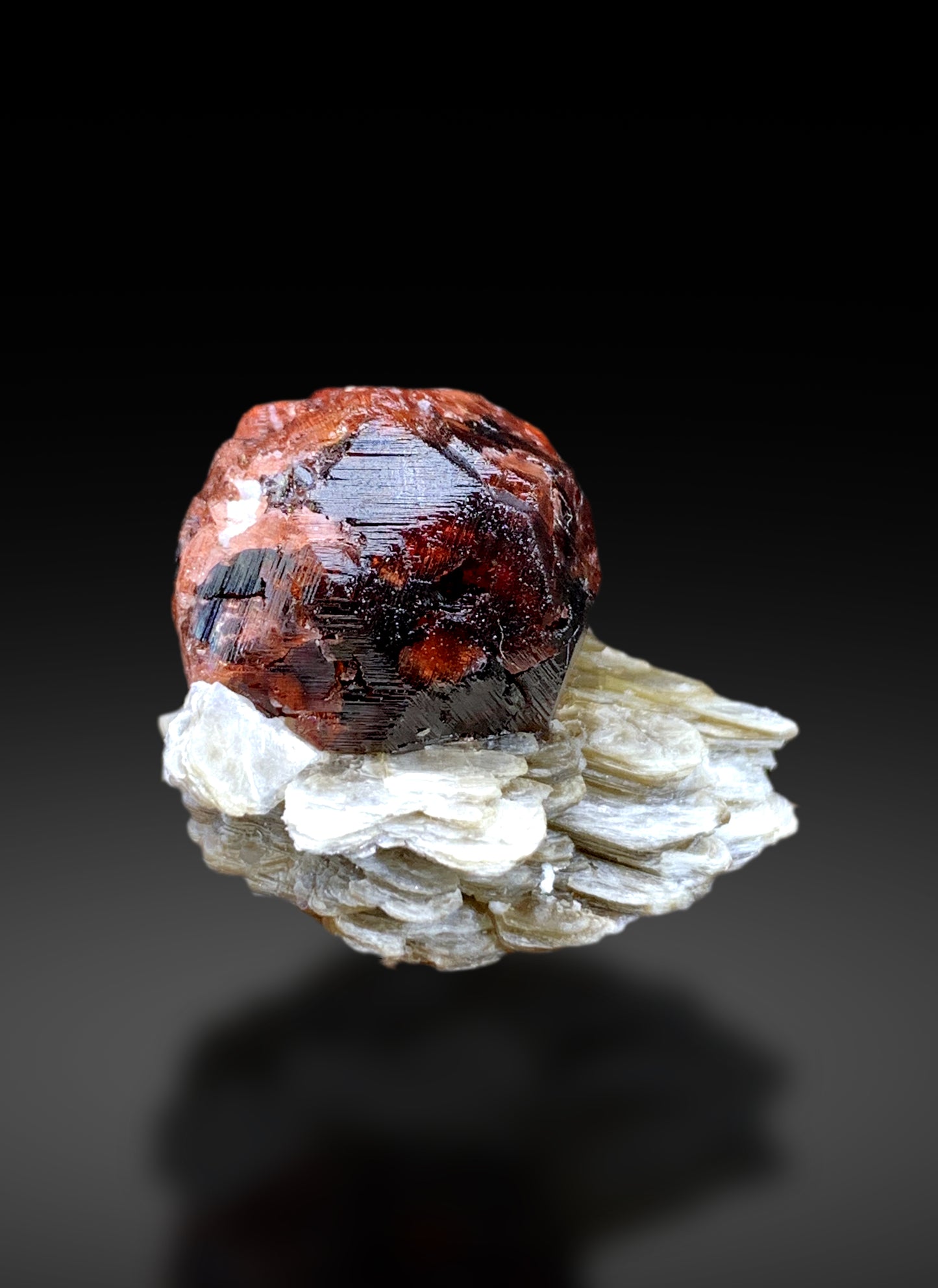 Natural Red Garnet on Mica from Pakistan - 34 gram