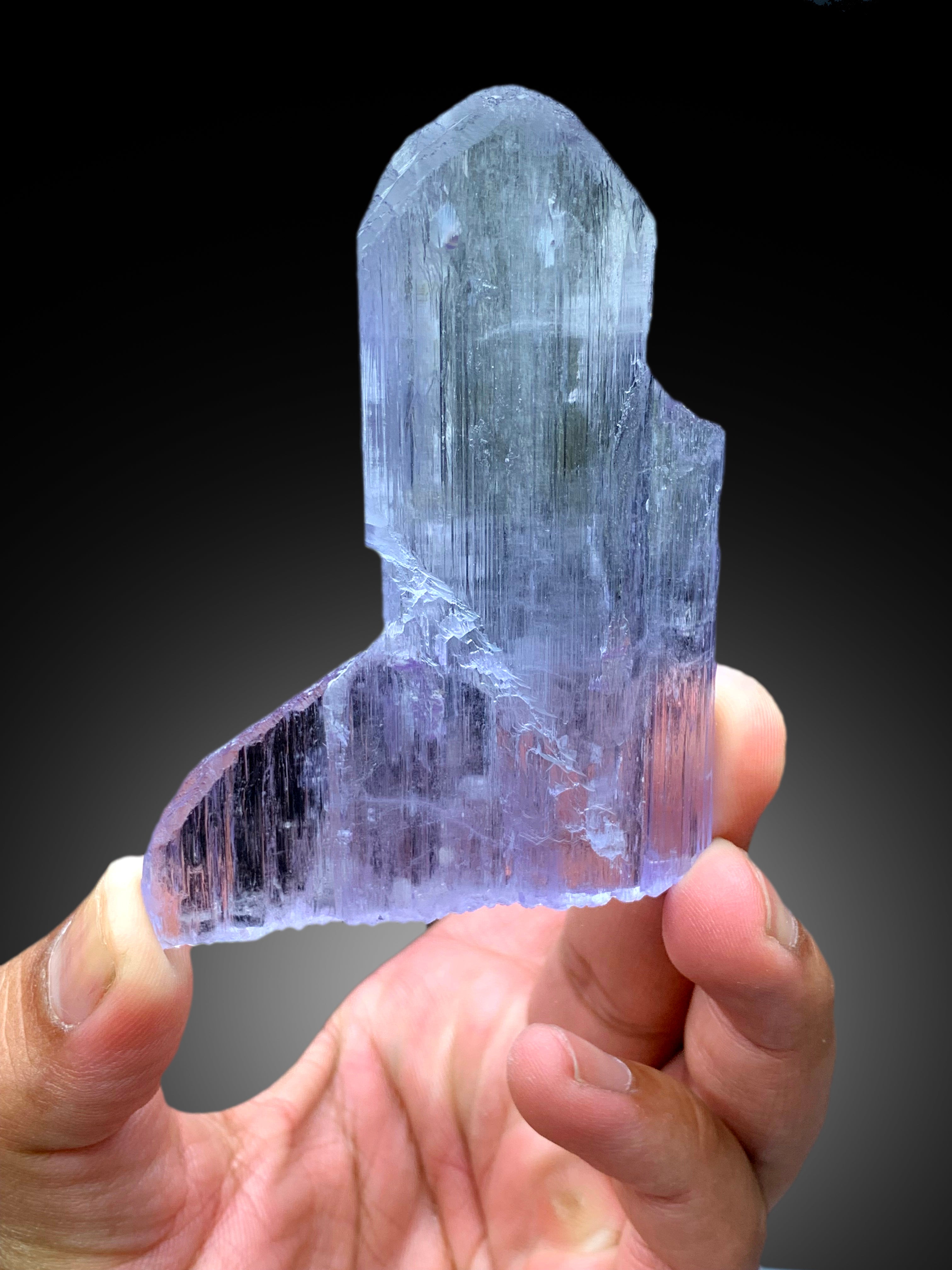 Transparent Pink Color Kunzite Crystal from Afghanistan - 97 gram