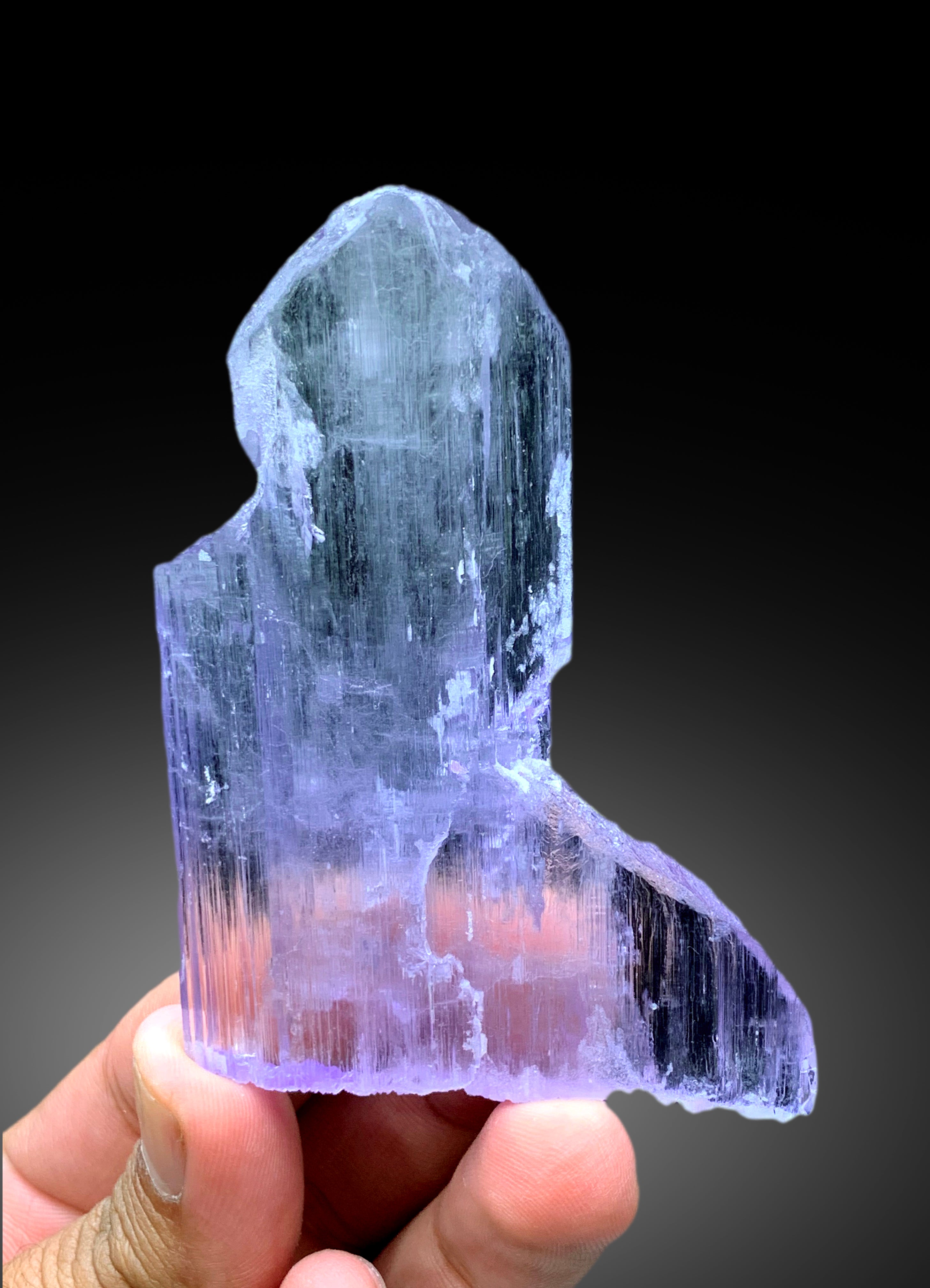 Transparent Pink Color Kunzite Crystal from Afghanistan - 97 gram