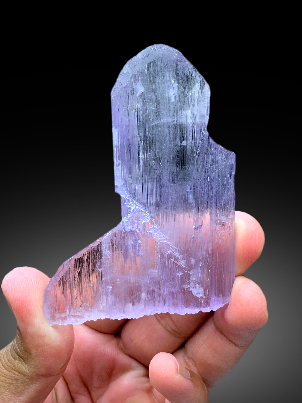 Transparent Pink Color Kunzite Crystal from Afghanistan - 97 gram