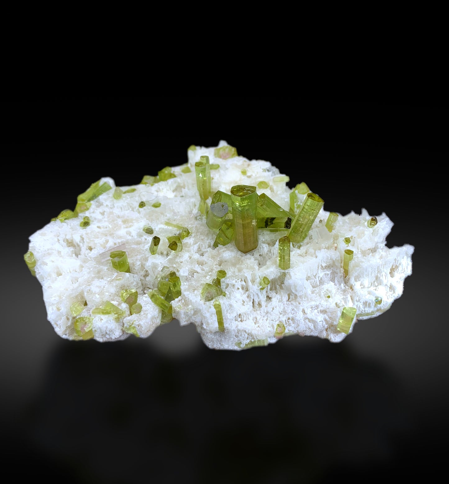Watermelon Tourmaline Crystals on Feldspar from Afghanistan - 146 gram