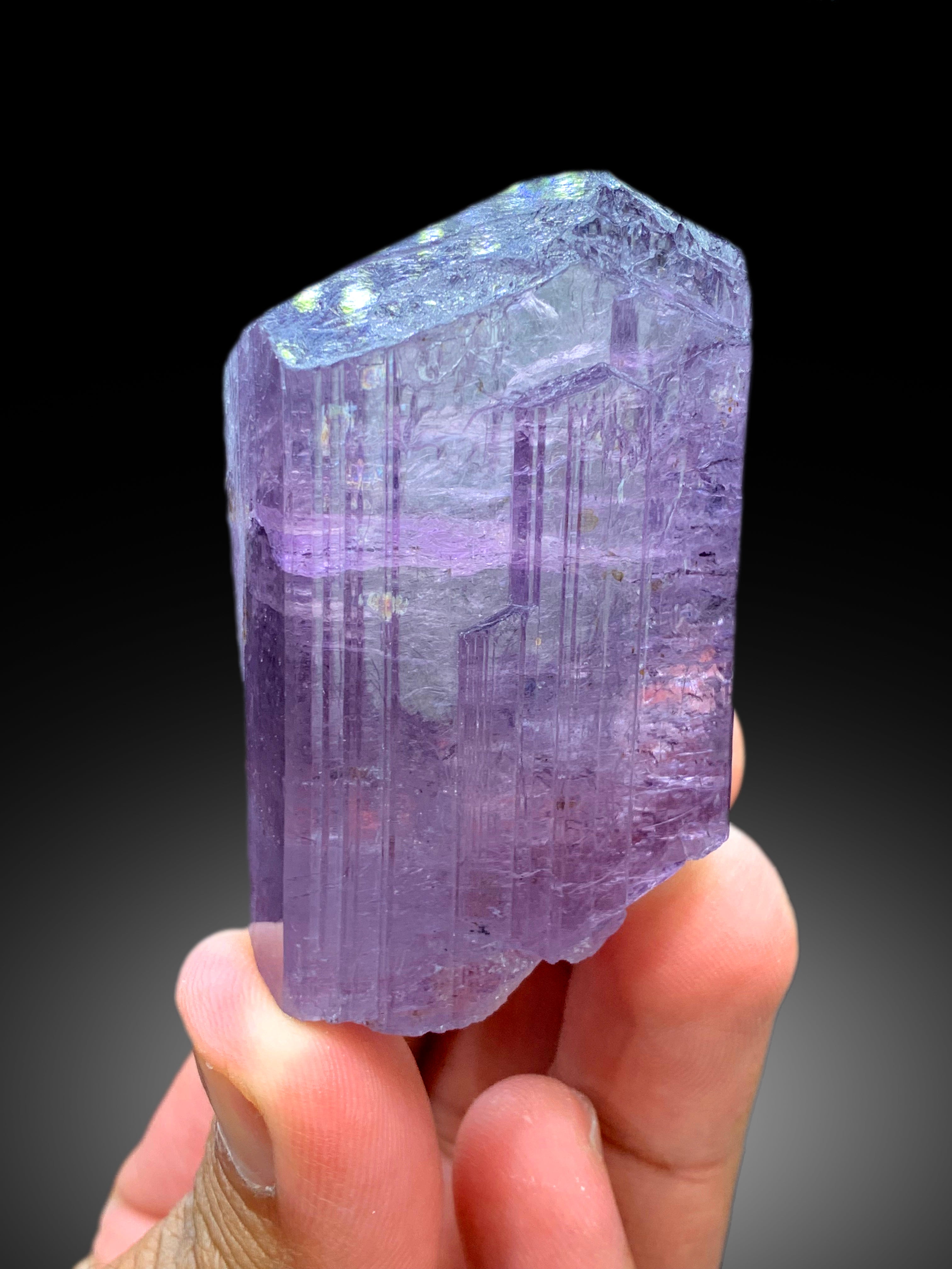 Natural Purple Color Scapolite Crystal from Afghanistan - 101 gram