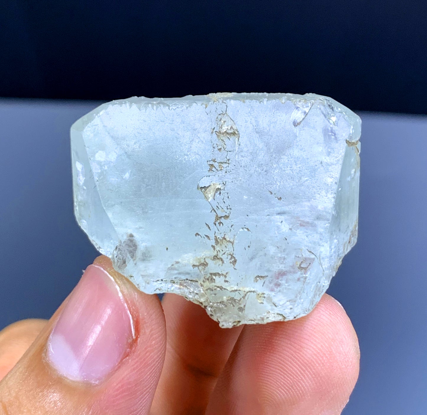 Pale Blue Topaz Crystal from Paprok Afghanistan - 40 gram