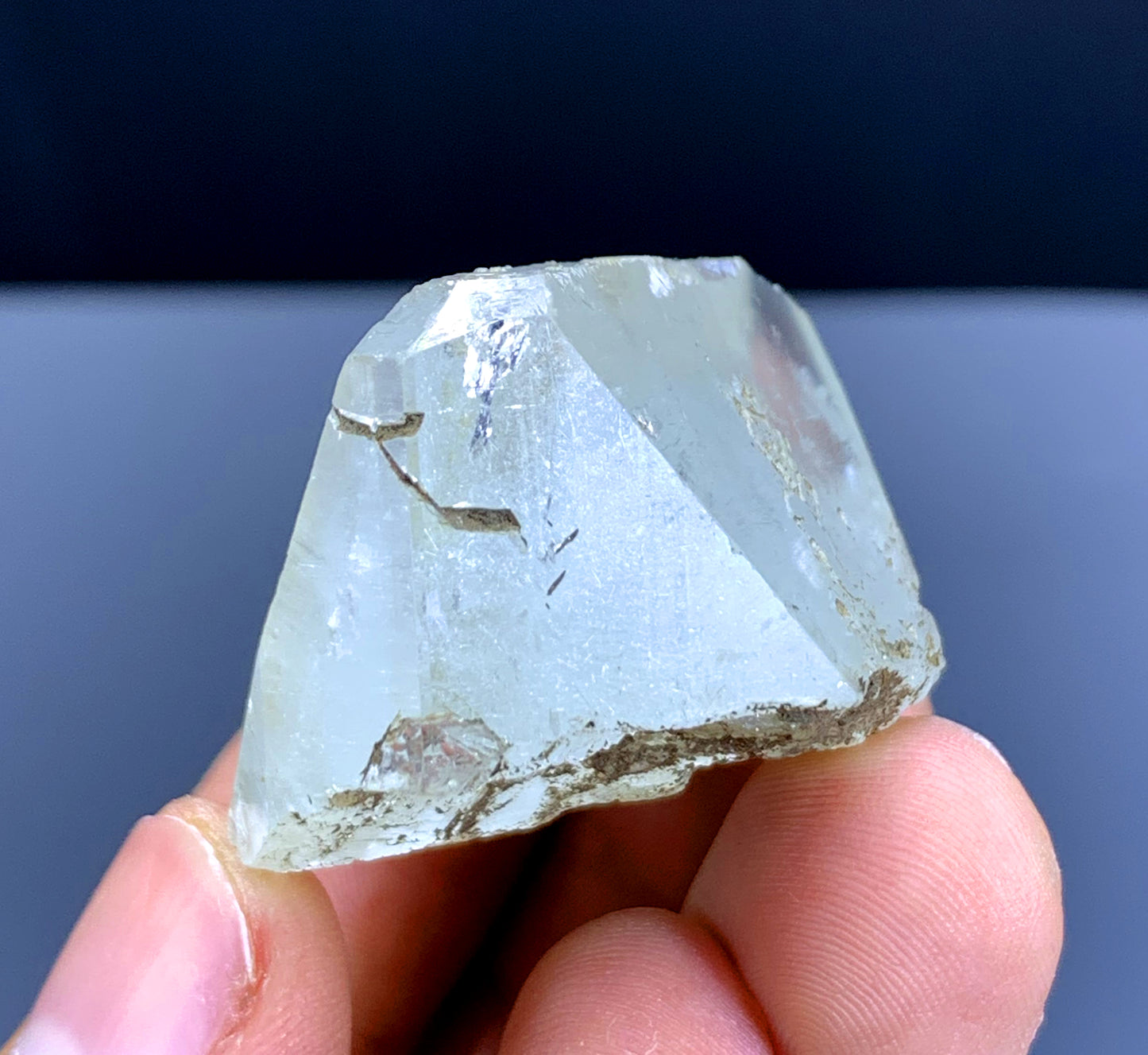 Pale Blue Topaz Crystal from Paprok Afghanistan - 40 gram