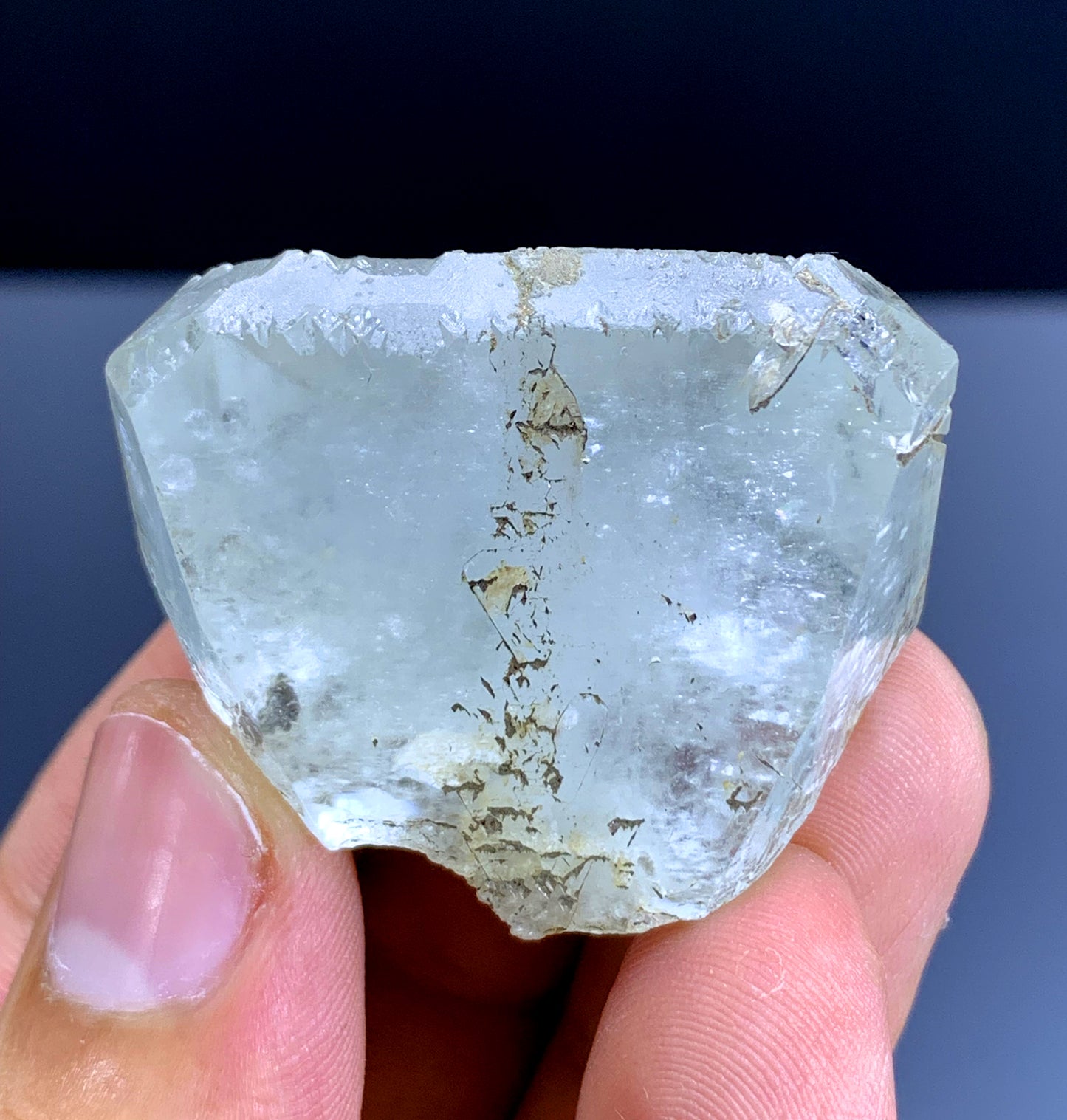 Pale Blue Topaz Crystal from Paprok Afghanistan - 40 gram