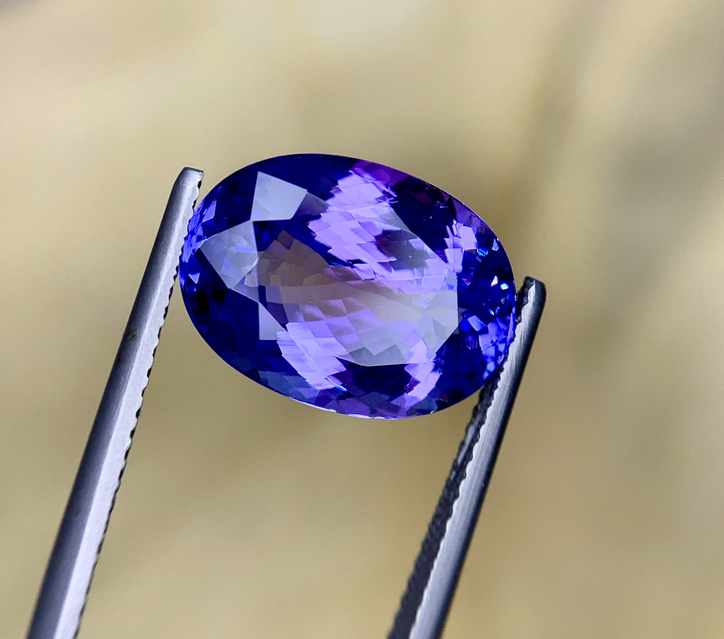 Oval Cut Blue Tanzanite Gemstone, Tanzanite Faceted Cut Stone, Tanzanite Ring, Gemstone Jewelry  - 7.80 CT