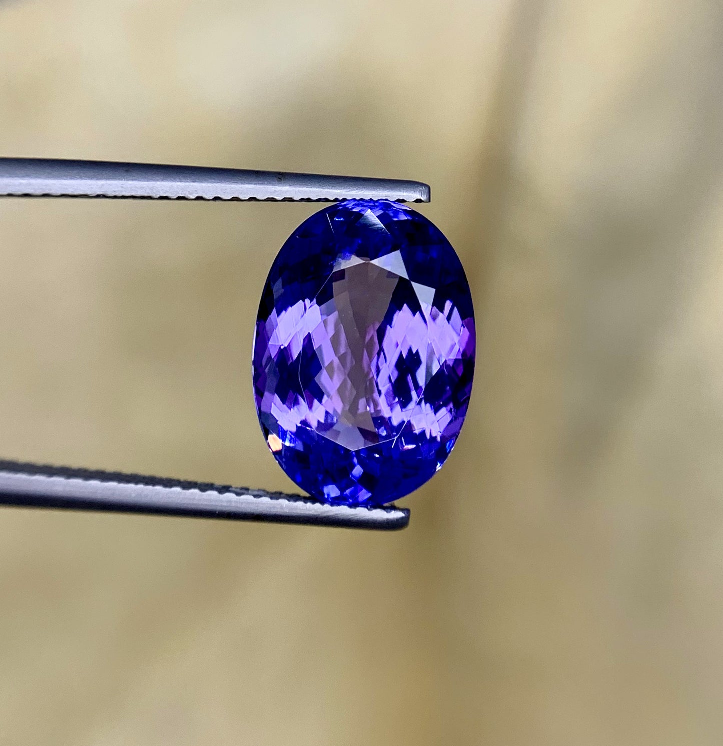 Oval Cut Blue Tanzanite Gemstone, Tanzanite Faceted Cut Stone, Tanzanite Ring, Gemstone Jewelry  - 7.80 CT