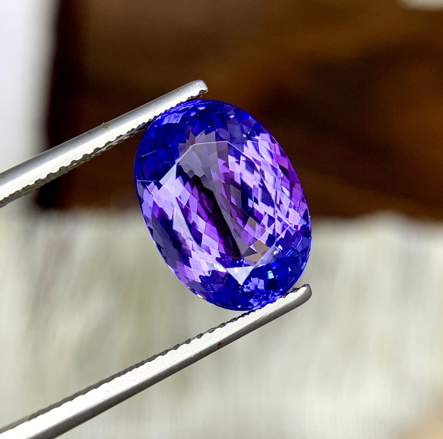 Oval Cut Blue Tanzanite Gemstone, Tanzanite Faceted Cut Stone, Tanzanite Ring, Gemstone Jewelry  - 7.80 CT