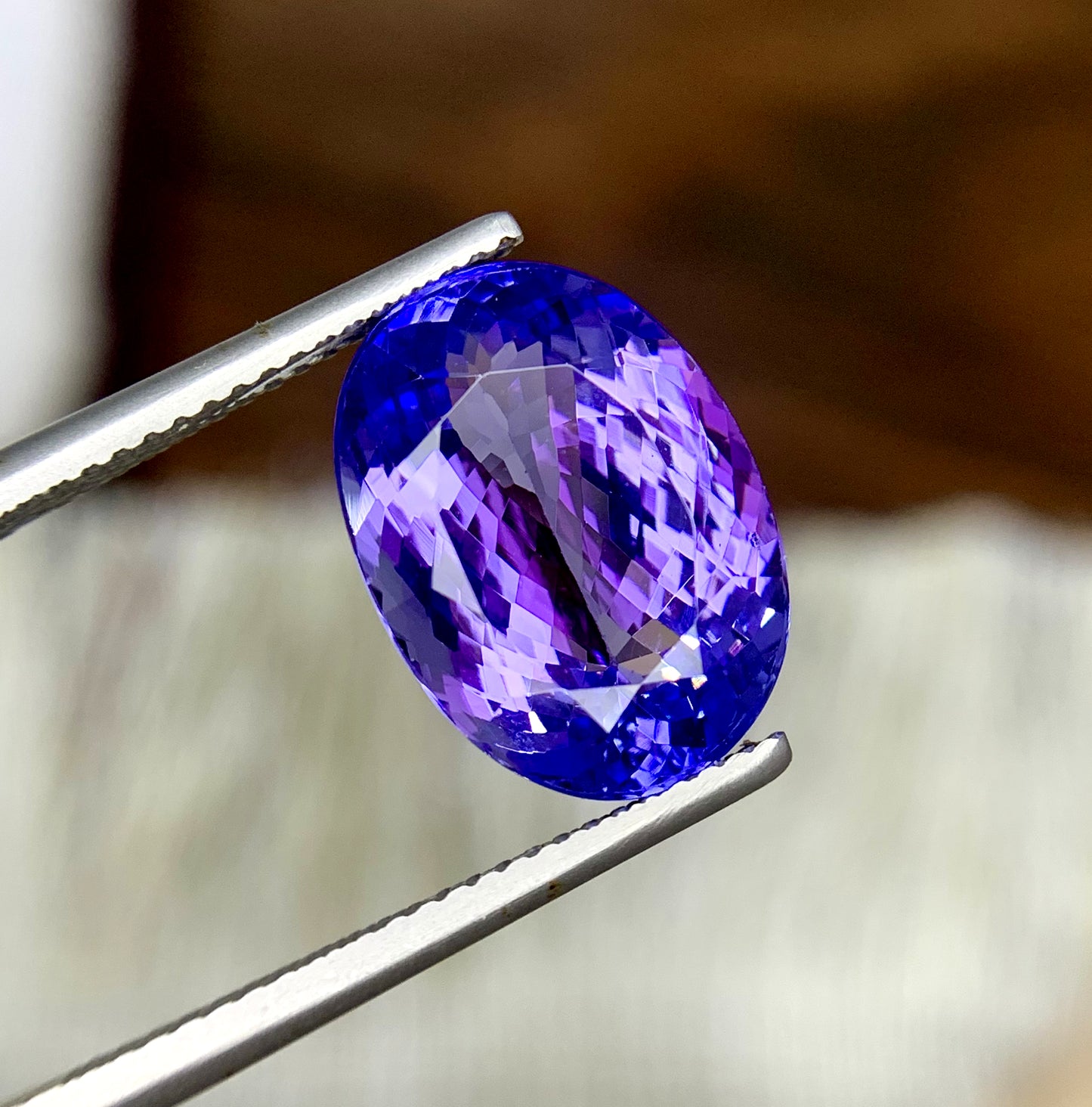 Oval Cut Blue Tanzanite Gemstone, Tanzanite Faceted Cut Stone, Tanzanite Ring, Gemstone Jewelry  - 7.80 CT