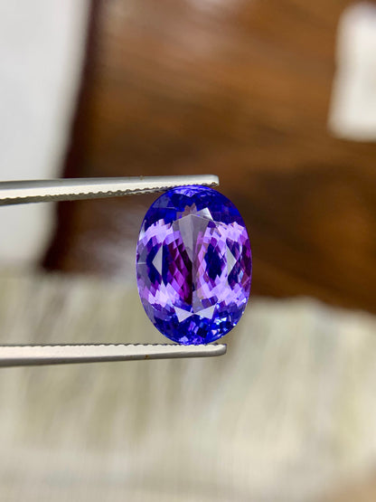 Oval Cut Blue Tanzanite Gemstone, Tanzanite Faceted Cut Stone, Tanzanite Ring, Gemstone Jewelry  - 7.80 CT