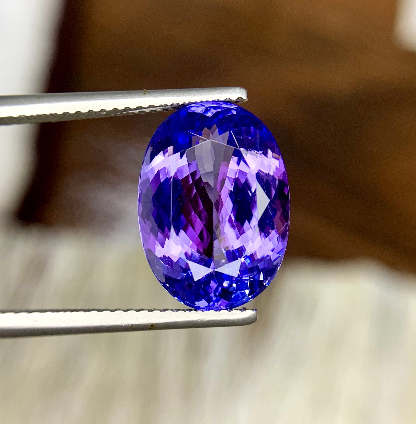 Oval Cut Blue Tanzanite Gemstone, Tanzanite Faceted Cut Stone, Tanzanite Ring, Gemstone Jewelry  - 7.80 CT