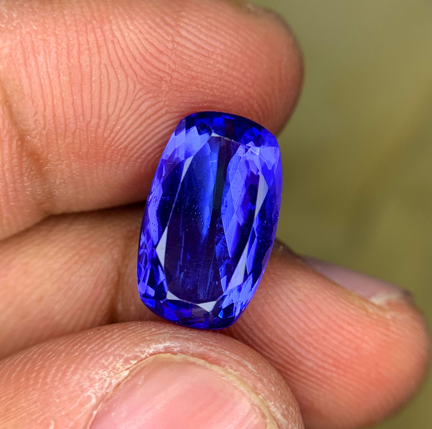 Vivid Blue Color Tanzanite Gemstone, Tanzanite Faceted Cut Stone, Gemstone Jewelry - 6.20 CT