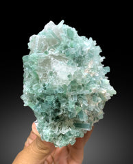 Paraiba Like Color Tourmaline Cluster with Quartz and Lepidolite Specimen from Afghanistan - 857 gram