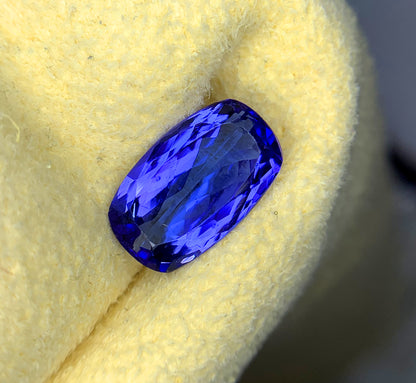 Vivid Blue Color Tanzanite Gemstone, Tanzanite Faceted Cut Stone, Gemstone Jewelry - 6.20 CT