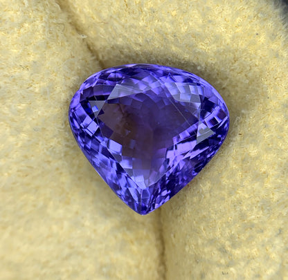 Perfect Heart Shape Blue Tanzanite Gemstone, Loose Gemstone, Natural Tanzanite Faceted Cut Stone - 8.15 CT
