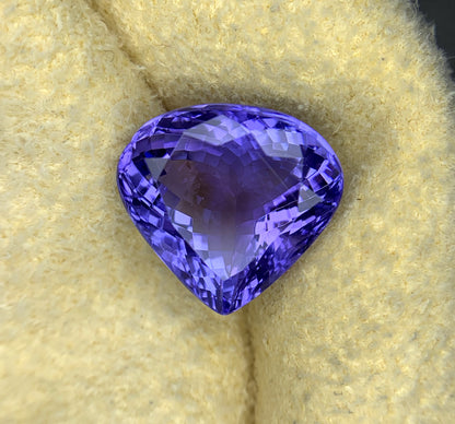 Perfect Heart Shape Blue Tanzanite Gemstone, Loose Gemstone, Natural Tanzanite Faceted Cut Stone - 8.15 CT