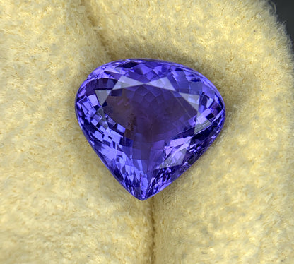 Perfect Heart Shape Blue Tanzanite Gemstone, Loose Gemstone, Natural Tanzanite Faceted Cut Stone - 8.15 CT