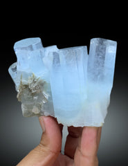 Natural Sky Blue Aquamarine Crystals from Nagar Pakistan - 438 gram